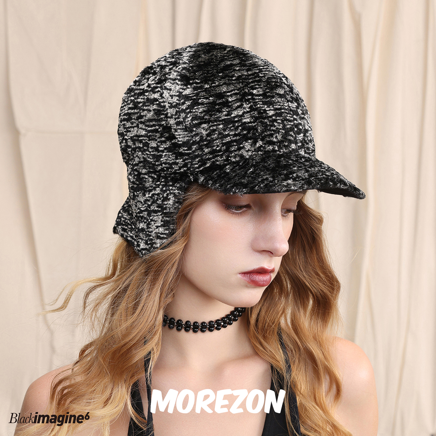MOREZON【black imagine6】25AW秋冬潮人时尚百搭双面护耳棒球帽