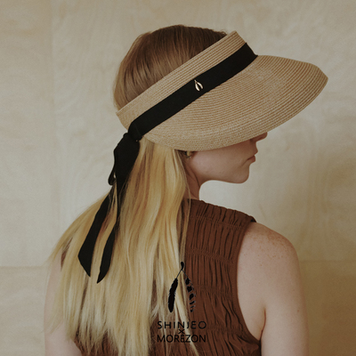 MOREZON【SHINJEO Bonita Sun Visor 】26春夏新款系带大檐遮阳帽
