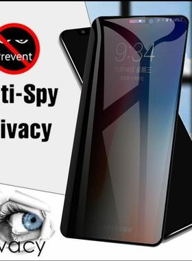 适用Antispy Protector iPhone12 13 14 15 16 Pro Max PLUS Privacy Screen Glass防窥11苹果16钢化膜XS玻璃