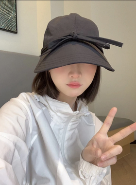 随性轻薄透气棉日系渔夫帽户外女夏季薄款防晒遮阳帽百搭休闲遮脸