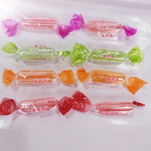 零食喜糖果 7080后经典 美荷瑶老式 水果棒硬糖双扭长条棍糖500g散装