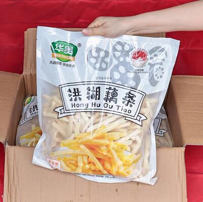 华贵洪湖藕条1.8kg*6包油炸小吃干煸藕丝裹粉冷冻半成品商用整箱