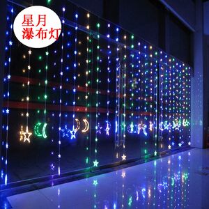 婚庆背景灯/商场橱窗灯/酒店/舞厅装饰灯（7米宽星月LED窗帘灯）