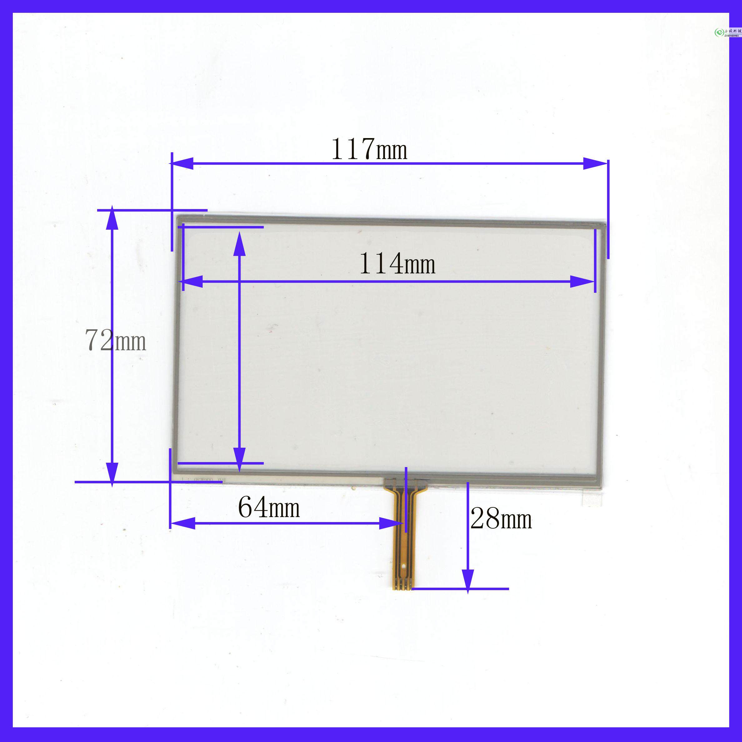 5寸117*72 触摸屏 四线电阻 车载导航DVD MP3 MP5 BXC-006R50-A1