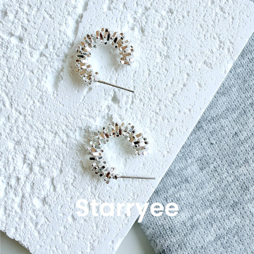 Starryee超闪碎银子气质女耳环