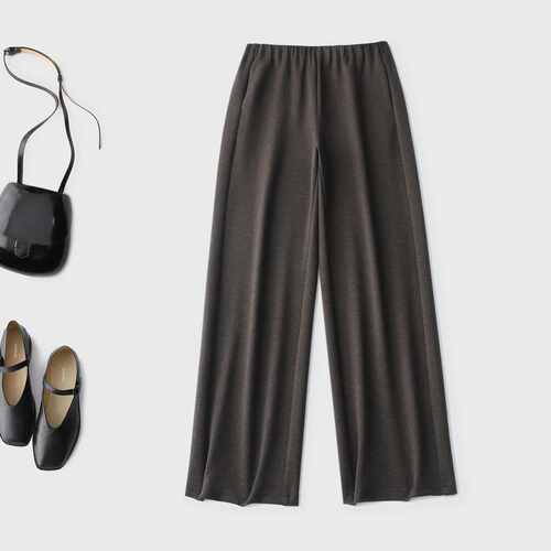 把筷子腿焊在身上 高端羊毛窄版直筒裤 显瘦显高穿上瞬间拉长比例