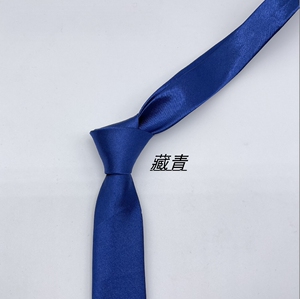 韩版窄领带结婚用时尚学生小领带黑色5CM新郎伴郎领带男士LD03-P3图片