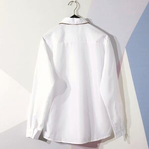 2021春装纯白色长袖衬衫男 备货万件 S-5XL 6492-P13图片