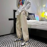 灯芯绒束脚卫裤男春季新款ins港风宽松阔腿潮流痞帅长裤D，男装休闲裤，星座1703A