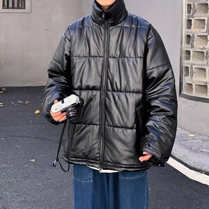 2021年  港风ins 面包服PU皮棉衣男士宽松棉袄外套MY7100图片