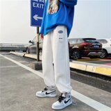休闲裤男华夫格裤子男潮牌ins束脚运动裤卫裤宽松长裤K3851-P30，男装休闲裤，星座1703A