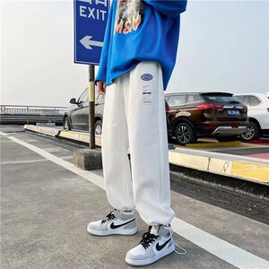 休闲裤男华夫格裤子男潮牌ins束脚运动裤卫裤宽松长裤K3851-P30图片