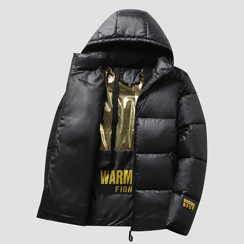 抖音黑金羽绒棉服外套情侣可拆连帽内里装饰背带棉衣9956-P60,男装棉衣,星座1703A