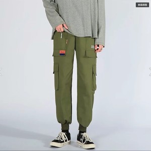 2021新款潮大码男装潮流工装裤罗口束脚裤休闲裤K1605-P30图片