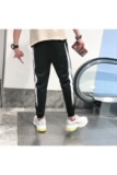 2021春秋新款休闲裤男潮泼墨印花运动宽松哈伦九分小脚裤K80-P18，男装休闲裤，星座1703A