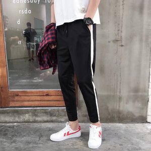 18夏季新款休闲裤男时尚束脚运动长裤韩版薄款小脚裤潮流哈伦裤图片