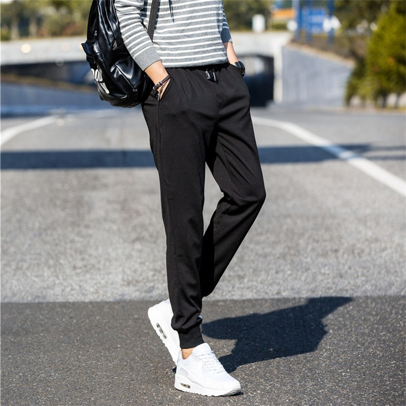 高质量休闲裤男青少年束脚裤皮绳哈伦裤常年不断货K175-P9特价，男装休闲裤，星座1703A