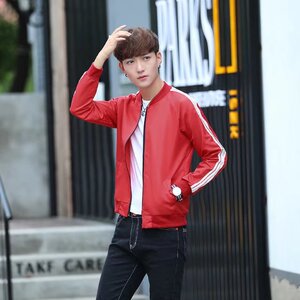 18男生外套韩版潮流薄款防晒衣夹克修身帅气外穿小清新外套男图片