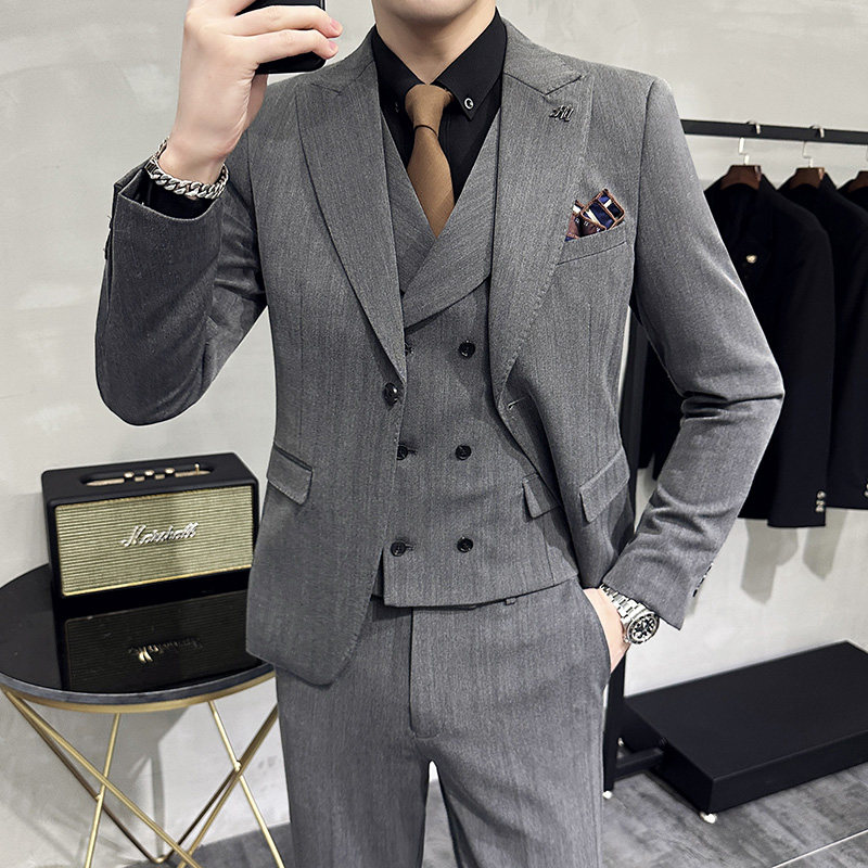 长期款到6XL双开叉西服套装宴会礼服男西装三件套SJT41-P280,男装西服套装,电商D326B（原电商D310-1）