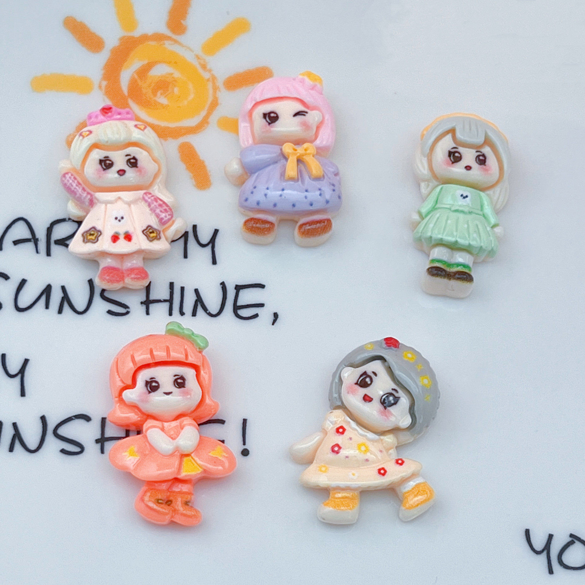 亮面卡通可爱短发裙子小女孩发夹发绳抓夹奶油胶DIY鞋扣树脂配件,饰品/流行首饰/时尚饰品新,其他DIY饰品配件,淘宝优惠券,粉丝福利购,淘宝优惠卷