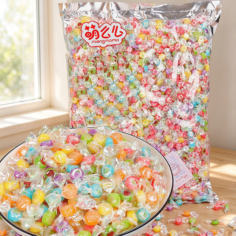 高颜值水果糖硬糖创意手工切片糖果喜糖批发休闲零食前台招待糖果