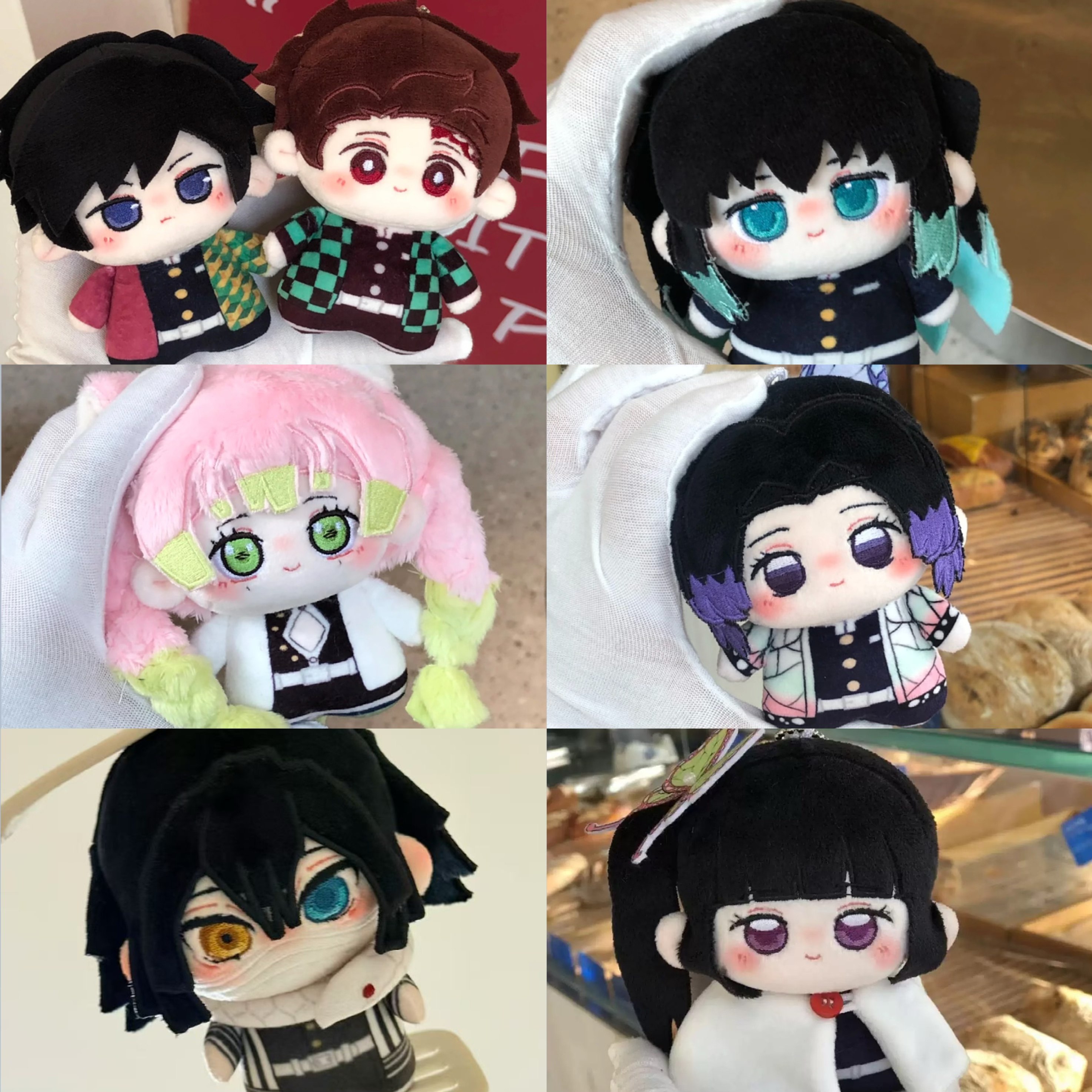 甘露寺蜜璃富冈义勇炭治郎蝴蝶忍香奈乎鬼灭之刃同人10cm棉花娃娃