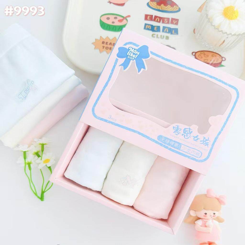 妈妈赞莫代尔棉女童三角内裤舒适蚕丝抗菌底档少女短裤3条盒装,童装/婴儿装/亲子装,内裤,淘宝优惠券,粉丝福利购,淘宝优惠卷