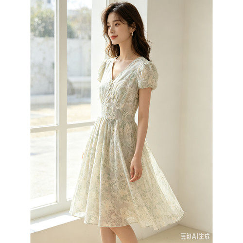S38碎花连衣裙