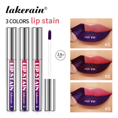 银管撕拉唇彩哑光雾面唇彩好上色 Tear off lip gloss matte