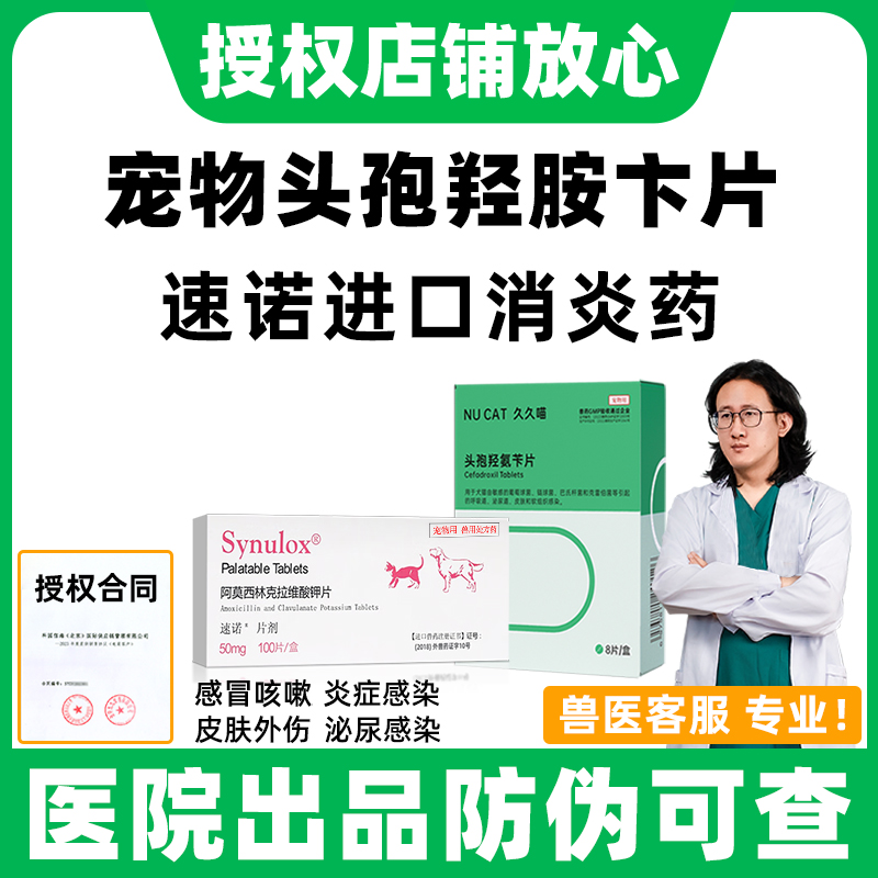 顺丰加急宠物头孢速诺消炎药猫狗