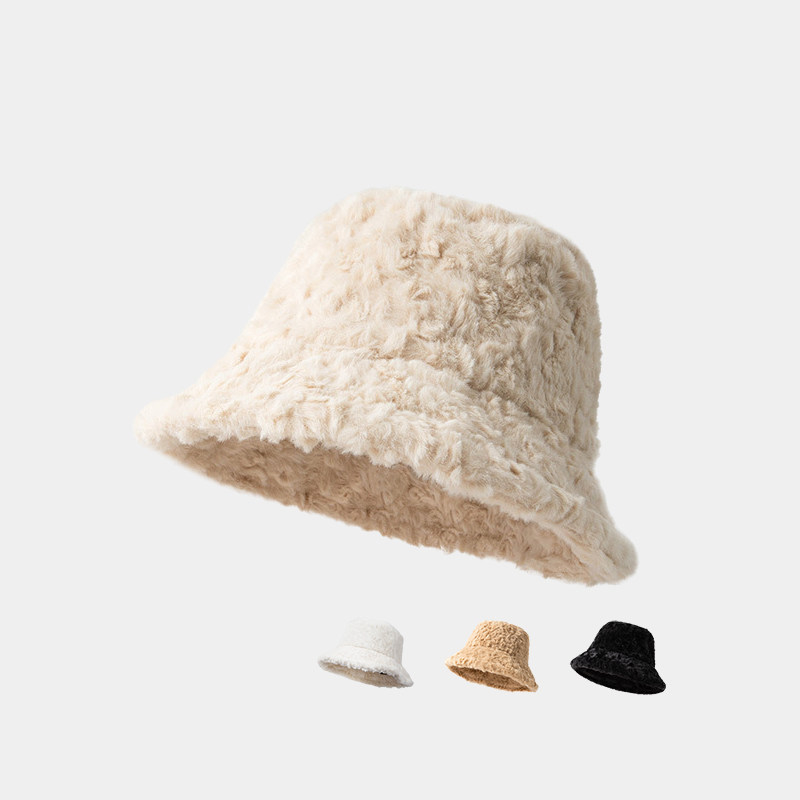 羊羔毛毛绒渔夫帽女秋冬百搭大头围帽子显脸小冬季防寒保暖盆帽潮,服饰配件/皮带/帽子/围巾,帽子,淘宝优惠券,粉丝福利购,淘宝优惠卷