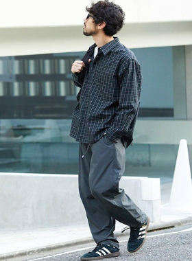 日潮freaks store25年冬尼龙四面弹耐磨宽松休闲男户外登山运动裤