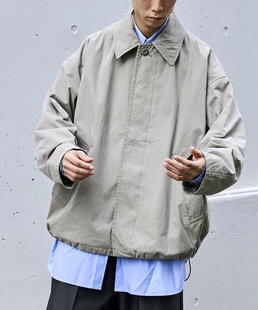 日潮FREAK STORE宽松oversize休闲可扣领教练男夹克外套短风衣