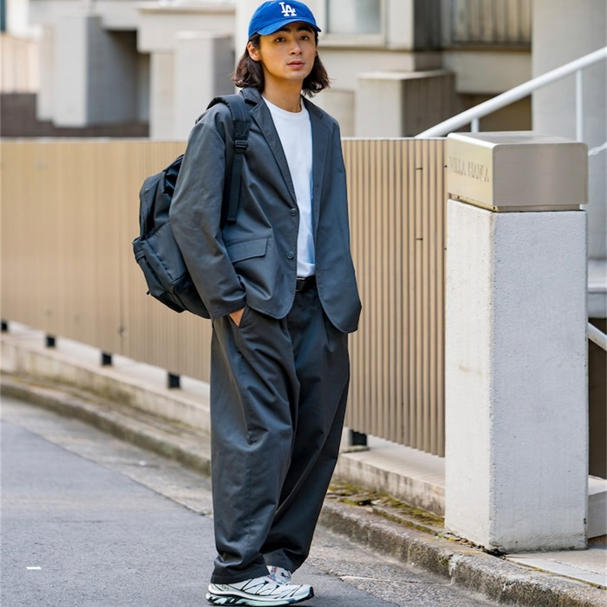 freaks25秋冬新涤棉斜纹西服套装