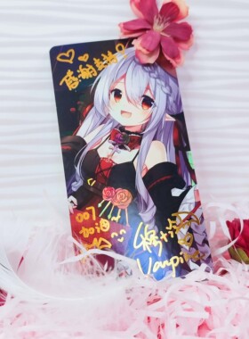 2023BW限定 穆小泠涂鸦签名镭射闪卡【售完即绝版】