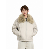 GCINIM401美式 复古大毛领棉衣情侣冬季 保暖外套高级感百搭棉袄