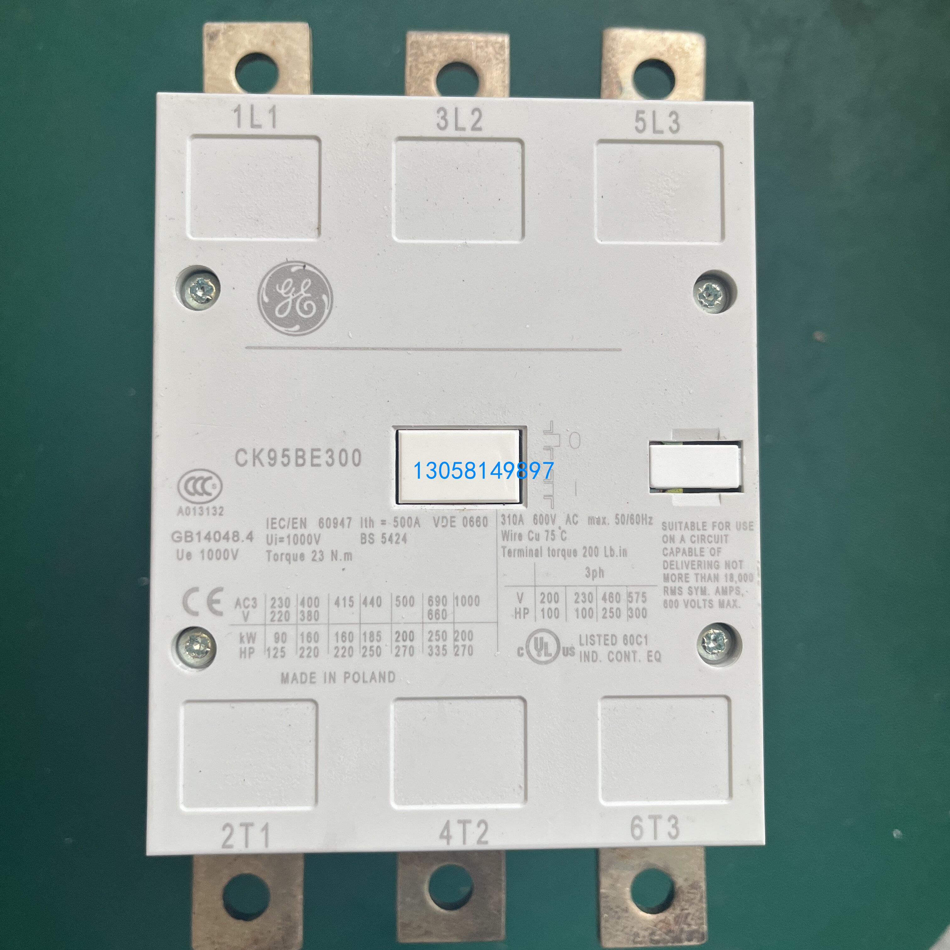 正品全新通用电气 CK95BE300 交直流接触器500A