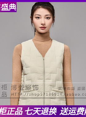 2025新款凯慕狮羽绒马甲女士轻薄保暖背心坎肩马夹外套 KMS165001