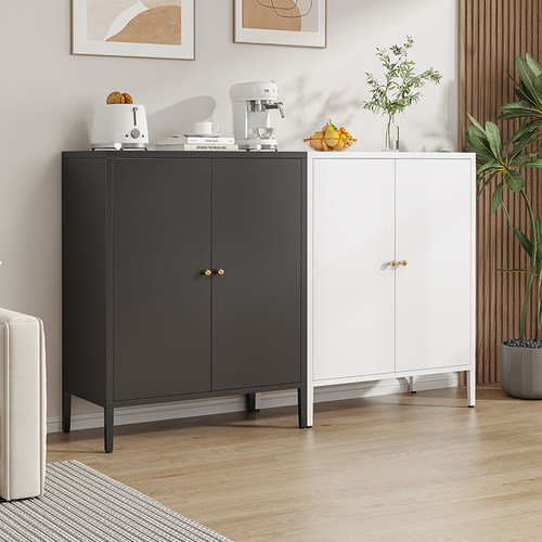 餐边柜收纳柜厨房餐厅玻璃门款