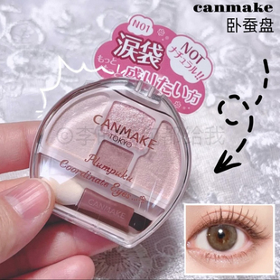 少量库存 n01号色 日本CANMAKE井田卧蚕四色眼影盘修饰眼部轮廓