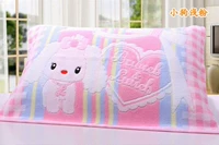 100% cotton phim hoạt hình cổ điển đồng bằng gối khăn bông màu đơn gối đôi - Khăn gối khăn bông gối