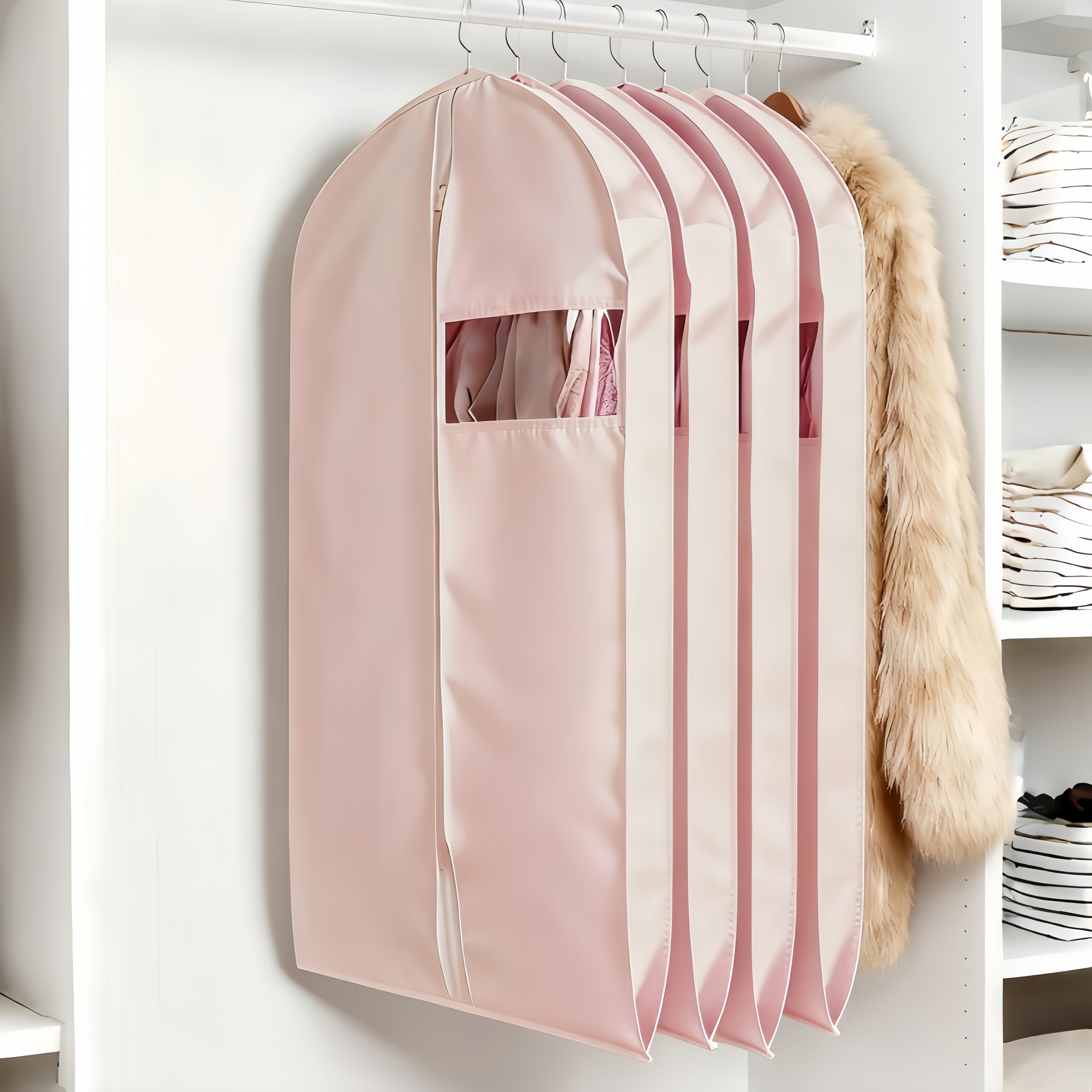 衣服防尘罩皮草收纳挂袋大衣羽绒服防尘袋貂皮防尘透气家用衣服套,收纳整理,大衣/西服罩,淘宝优惠券,粉丝福利购,淘宝优惠卷