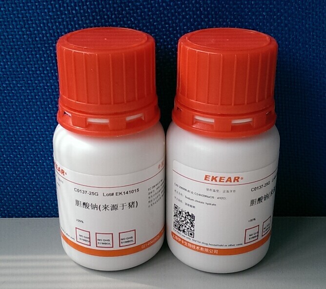 胆酸钠(来源于猪)/猪胆酸钠/Cholic aicd sodium Salt  科研用品