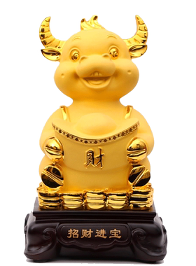 卡通生肖牛家居客厅电视柜工艺品