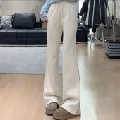 休闲裤 无托腹孕妇喇叭裤 宽松显瘦调节春季 运动长裤 春装 高腰微喇裤