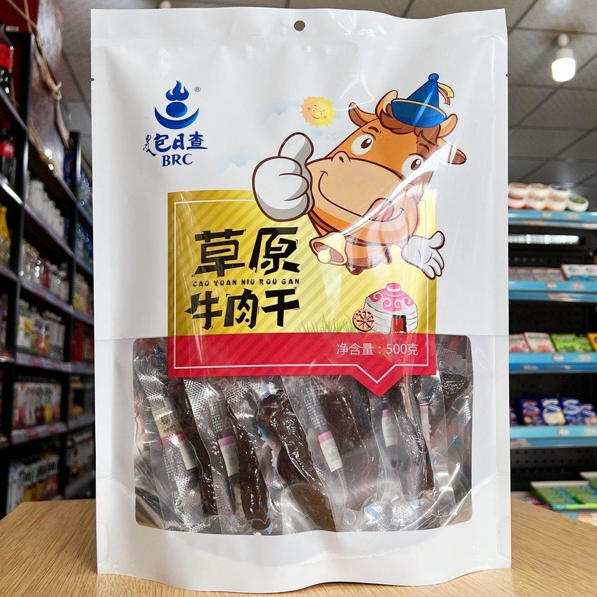 包日查草原牛肉干风干独立内蒙古包装特产零食250原味