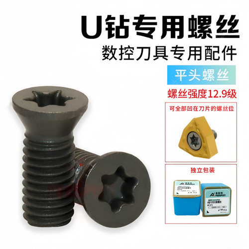 跨境CNC刀杆配件平头螺丝U钻专用 梅花螺钉 双头螺丝螺钉大帽螺丝