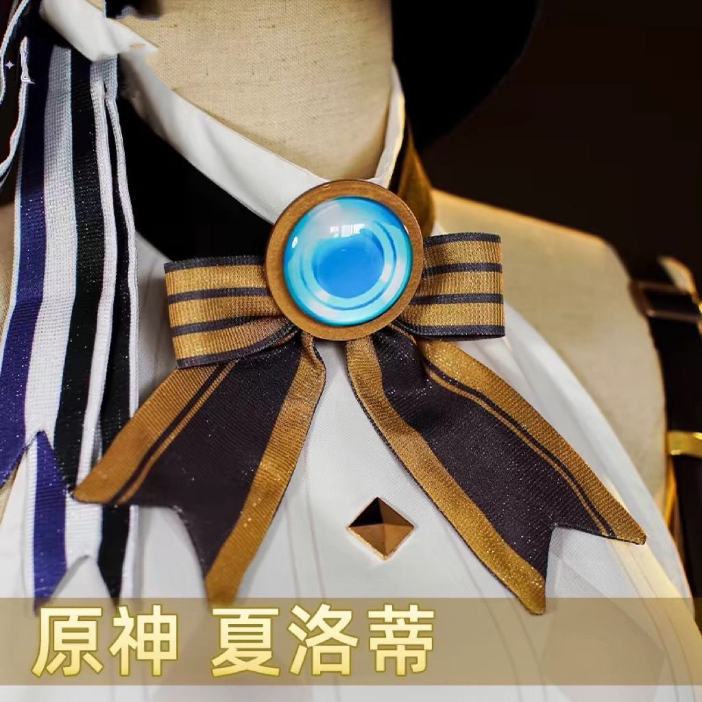 现货原神cos夏洛蒂枫丹cosplay游戏动漫颈饰脖饰金属道具-封面