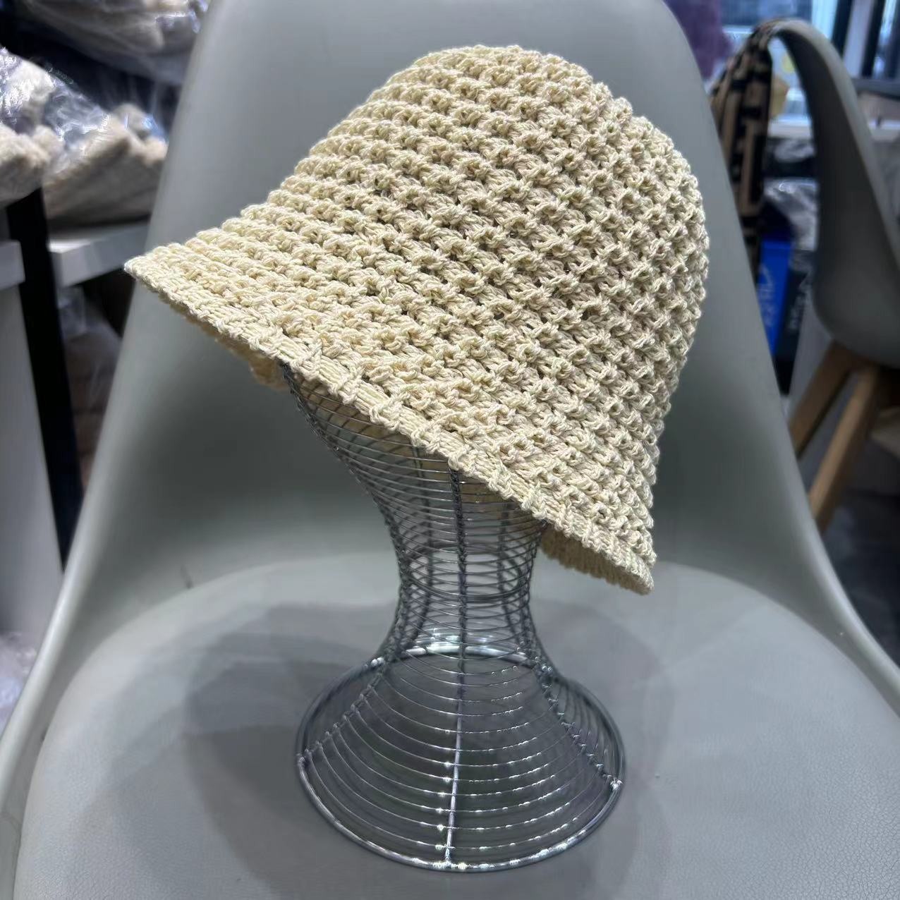 渔夫帽逛街休闲女春夏镂空盆帽