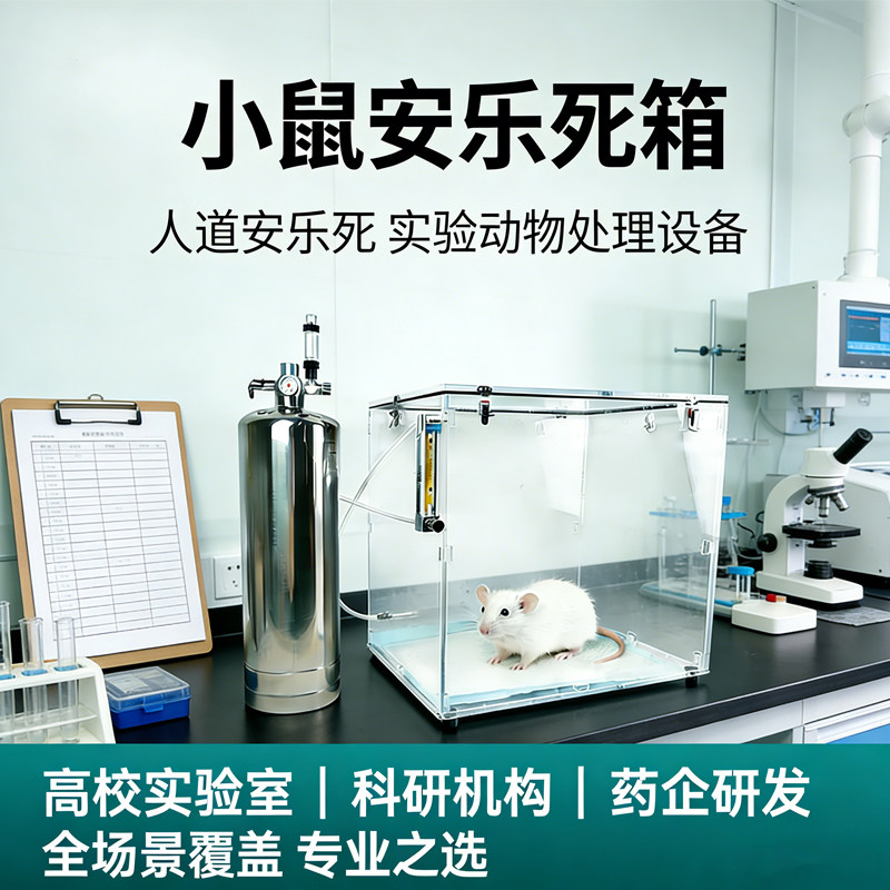 大小鼠二氧化碳麻醉窒息系统实验箱动物无痛安乐处理箱可调节气体